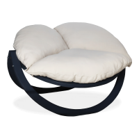 Dřevěná zahradní židle Tiga Czillo, krémová - TIMBER