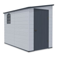 Kůlna na nářadí BOSTON 143x248 světle šedá - Hardmaister