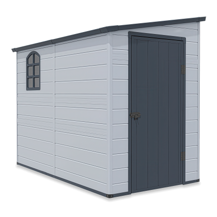 Kůlna na nářadí BOSTON 143x248 světle šedá - Hardmaister