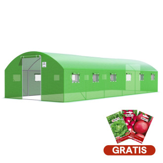 Dvoudveřový fóliovník 4x6x2 - 24m2 Zelený