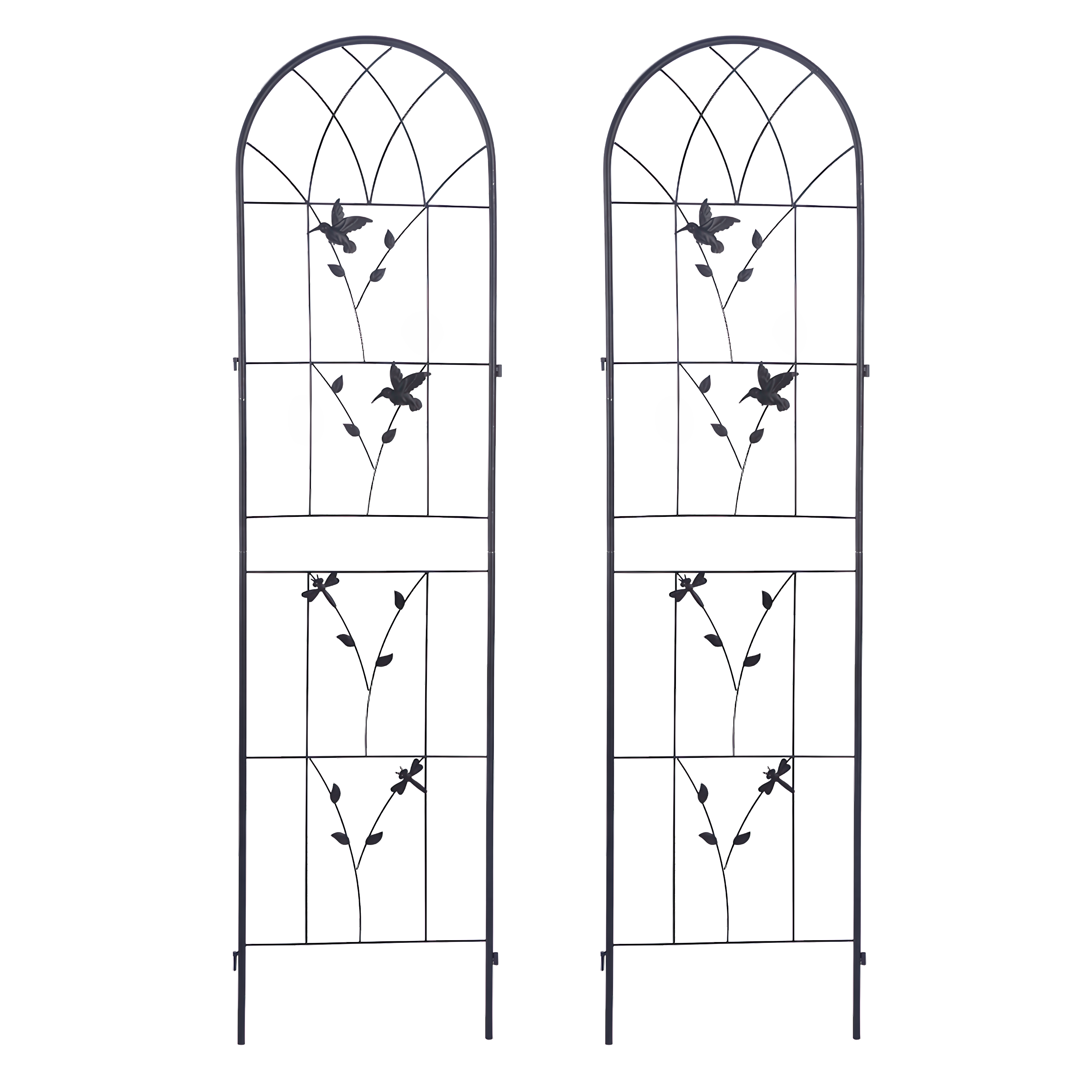 Sada dvou podpěr pro rostliny 190x55 cm - ptačí vzor - Cultivo