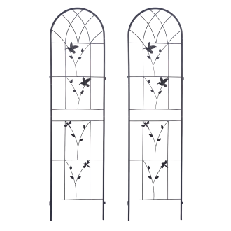 Sada dvou podpěr pro rostliny 190x55 cm - ptačí vzor - Cultivo