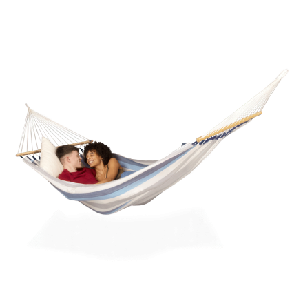 ALISIO Sea Salt dvojitá houpací síť s tyčí - LA SIESTA