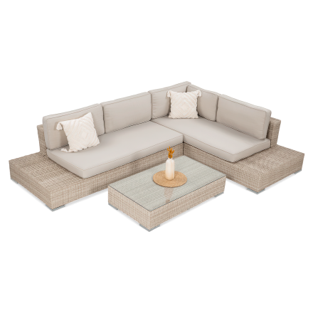 Narożnik z technorattanu VERONA Beige