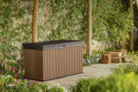 Brązowa skrzynia ogrodowa DARWIN BOX 570 Wood Brown - Keter