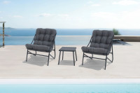 Zahradní set CASPER 2+1 Dark Grey - Focus Garden