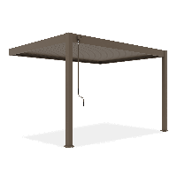 Nástěnná pergola ELEGANCE WALL 3x4 Taupe - Gutroof