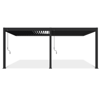 ELEGANCE WALL 3x6 Antracitová nástěnná pergola - Gutroof