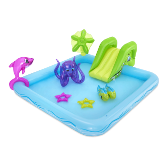 Fantastické akvarijní vodní hřiště 2,4 x 2 x 0,86 m - BESTWAY 53052