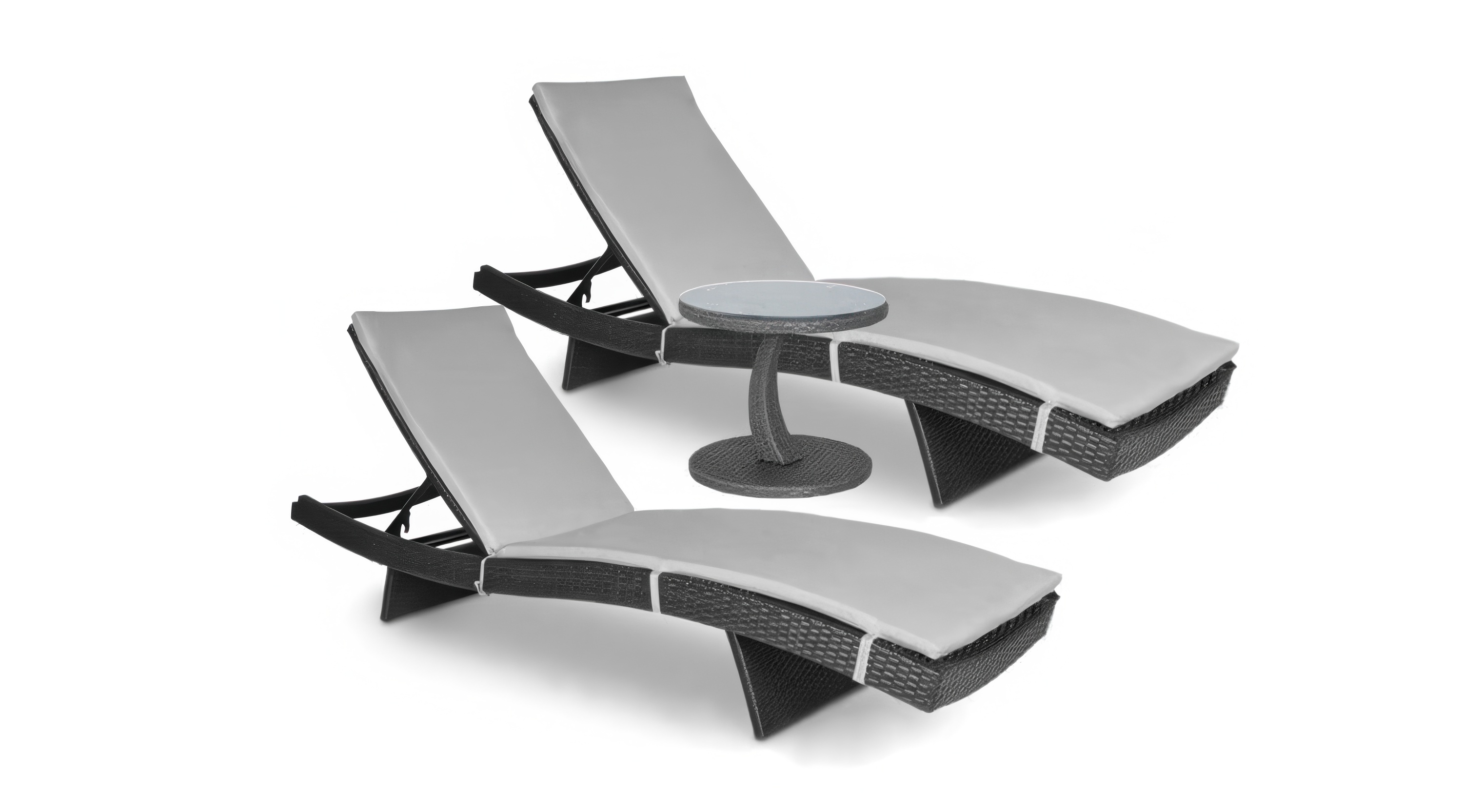 Lounge set - 2x lehátko WAVE + stolek PREMIO + 2x polštář - Focus Garden