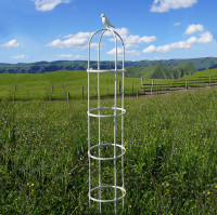 Bílá pergola pro růže, výška 210 cm, kov - Cultivo