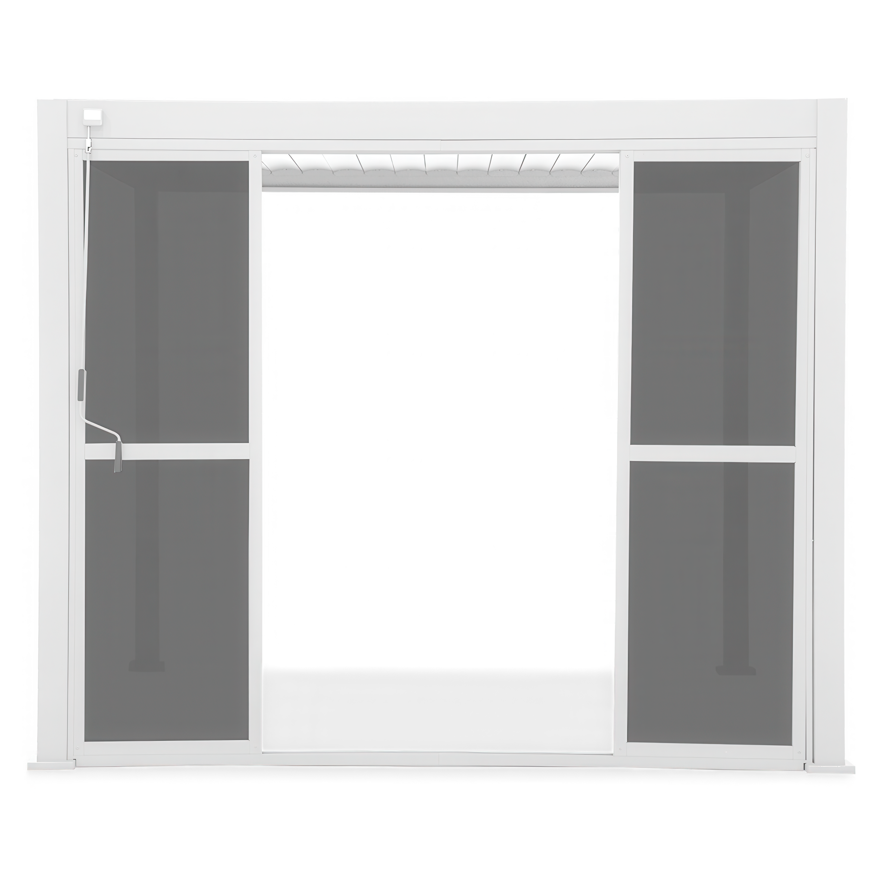 Polykarbonátové posuvné dveře pro pergolu PREMIUM 4m bílá - GUTROOF