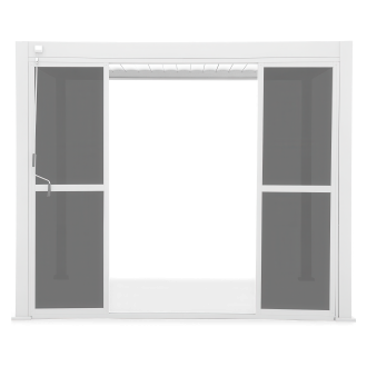 Polykarbonátové posuvné dveře pro pergolu PREMIUM 4m bílá - GUTROOF