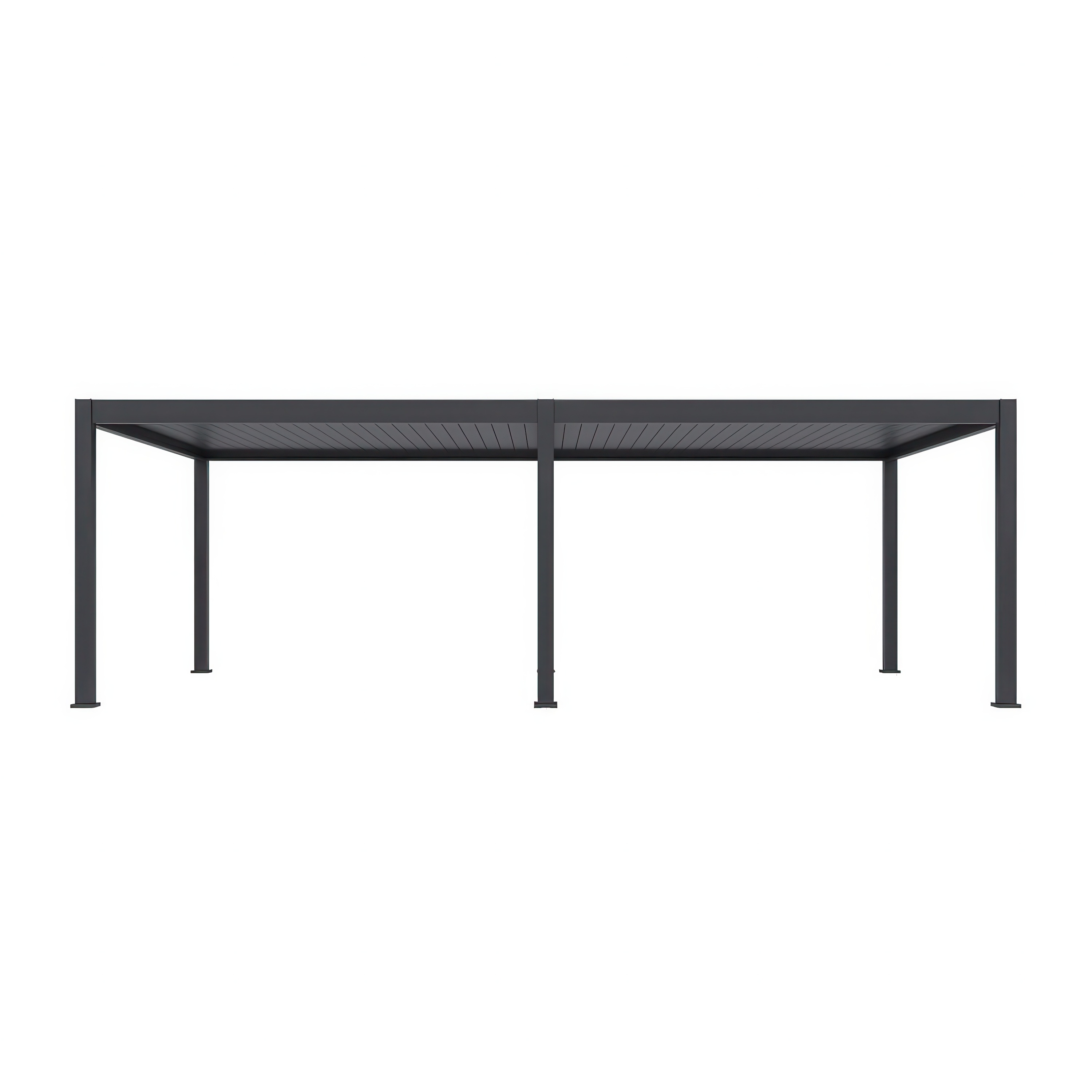 Pergola tarasowa Deluxe pro automatic 4x8 Antracytowa na patio