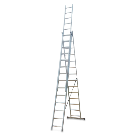 Multifunkční hliníkový žebřík Solid Master 3x14 - Hardmaister