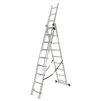 Multifunkční hliníkový žebřík Solid Regular, 3x9 - Hardmaister