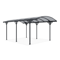 Volně stojící pergola na auto NEVADA 3x5,1 m studeně šedá