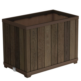 Obdélníkový vysoký květináč Deco 45,5 x 76 x 55 cm Keter ořech