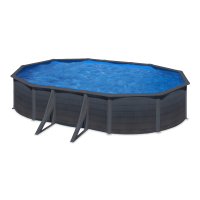 Celoroční bazén Gre KEA s ocelovým rámem 610 cm x 375 cm x 120 cm