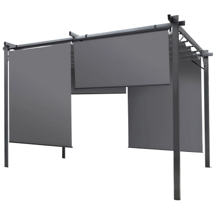 SPRINT PLUS 3x3 antracit/šedá terasová stříška - HARDMAISTER