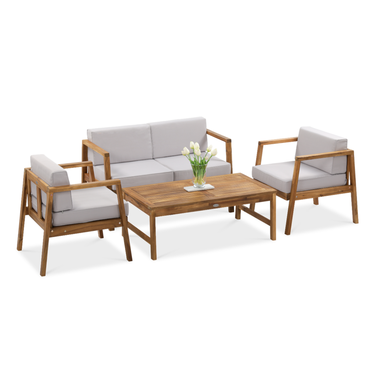 Zestaw mebli wypoczynkowych MALMO CAFFE Acacia Wood - Focus Garden