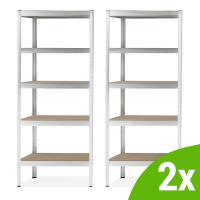 Sada dvou kovových regálů do garáže 180x90x40cm - Hardmaister