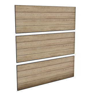 Sada 3 plotových panelů DECO Ashwood - Keter