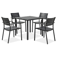 MILO/BRIS Černý zahradní set - Bjørkka