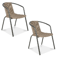 Sada 2 ks židlí SIMPLE Cappucino - Focus Garden