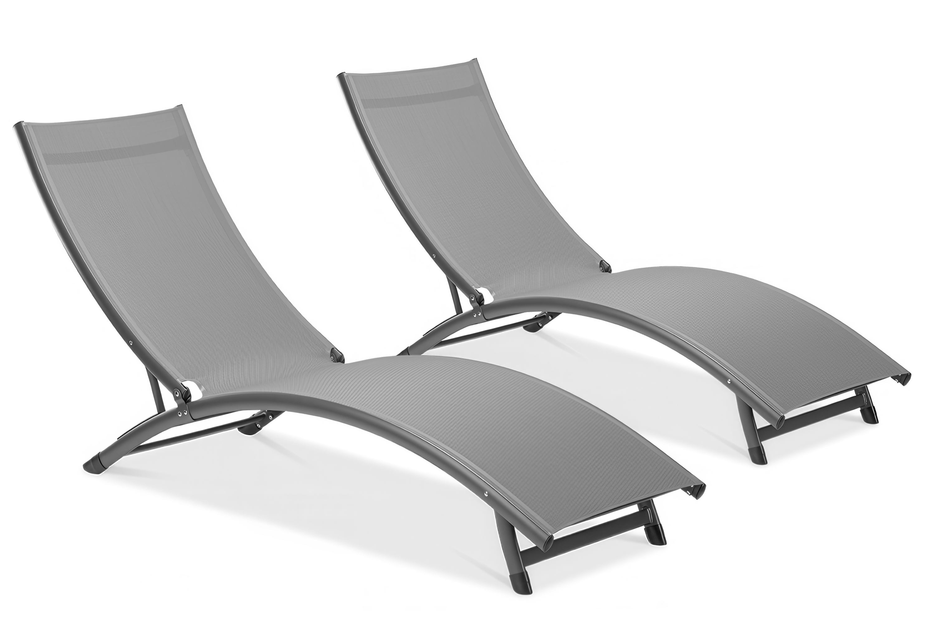 Leżak ogrodowy STAR Dark Grey 2 szt - Focus Garden