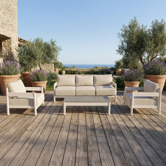 Hliníkový nábytkový set TREVIO CAFFE Beige - FURRORE