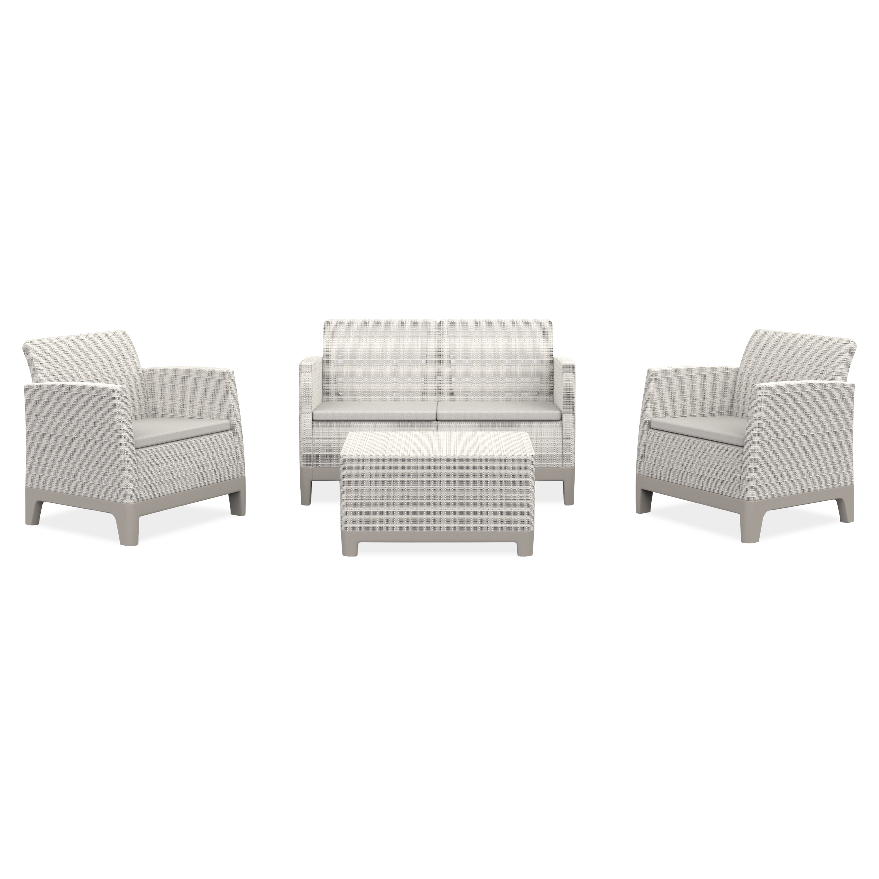 Zahradní sestava Scandi Forma Pebble Grey-Soft Beige/oat - Keter