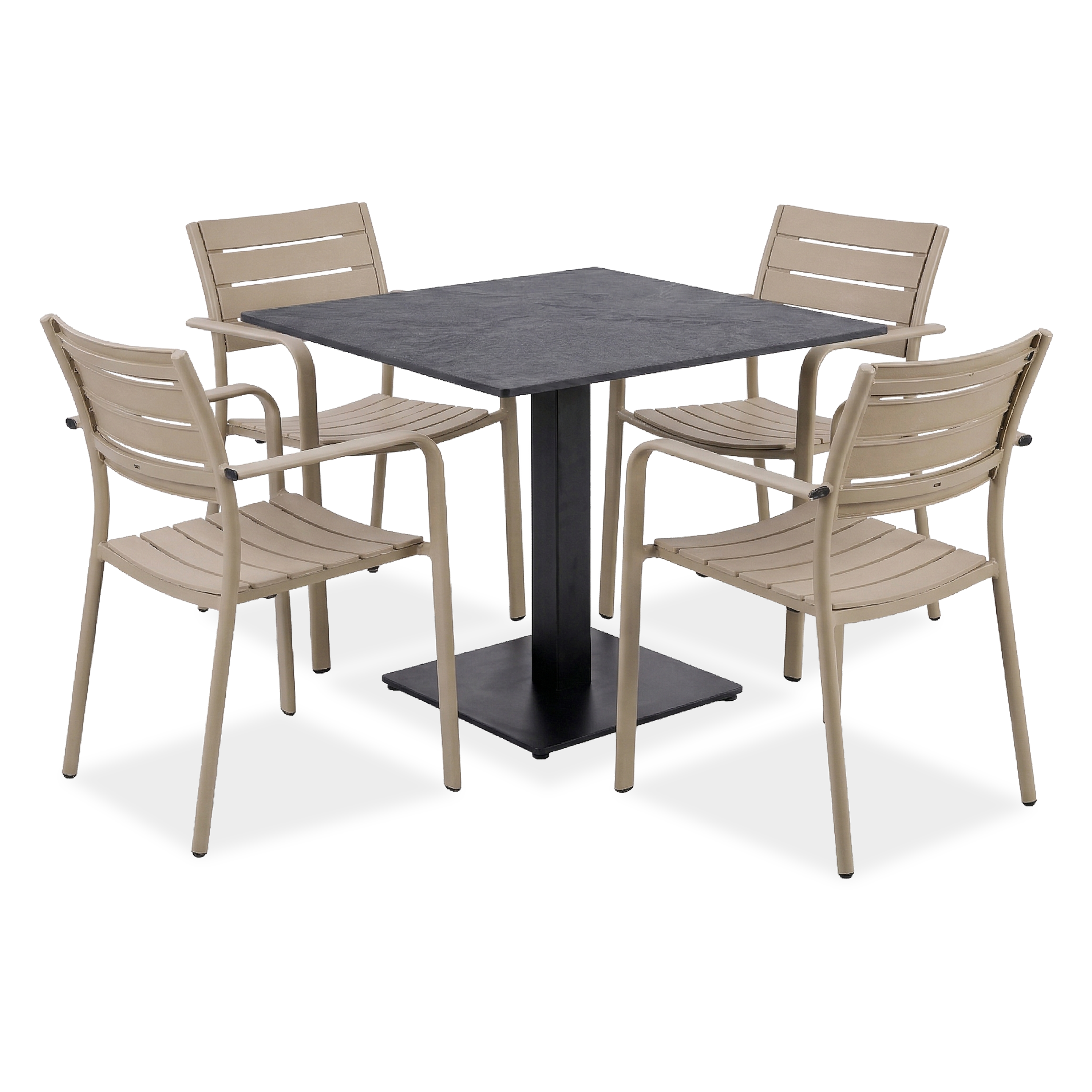 Zahradní jídelní set RIVIO/VENA 80 + MILO Beige – Bjørkka