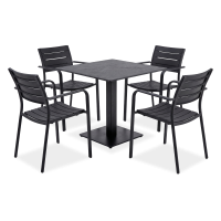 Zahradní sestava RIVIO/VENA 80 + MILO Black – Bjørkka