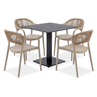 Zahradní sestava RIVIO/VENA 80 + TESSA Beige – Bjørkka