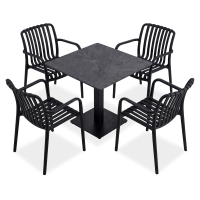 Zahradní set RIVIO/VENA 80 + RONA Black – Bjørkka