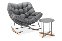 RONDA 1+1 Tmavě šedá terasová souprava - FOCUS GARDEN