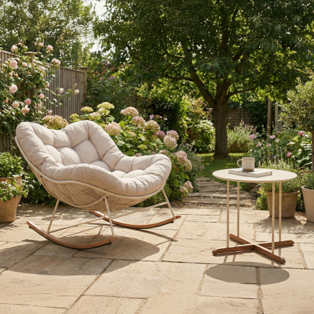 Zestaw na taras Ronda 1+1 Dark Grey Focus Garden bez tła PNG