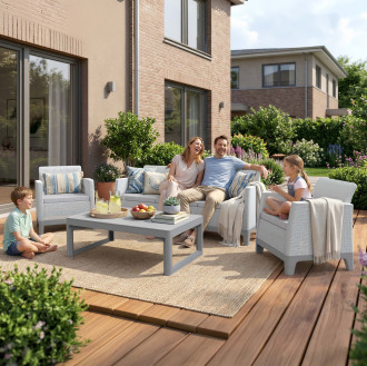 Zahradní set SCANDI MAX2/LYON Ash Grey-Storm Grey / St. Grey - Keter