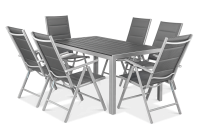 Zahradní set SYDNEY Silver / Dark Grey