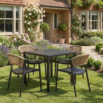 Terasový set TESSA/BRIS Black Beige – Bjørkka