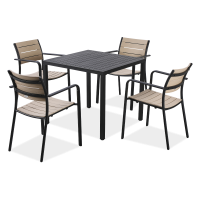 MILO/BRIS Černobílý terasový set – Bjørkka