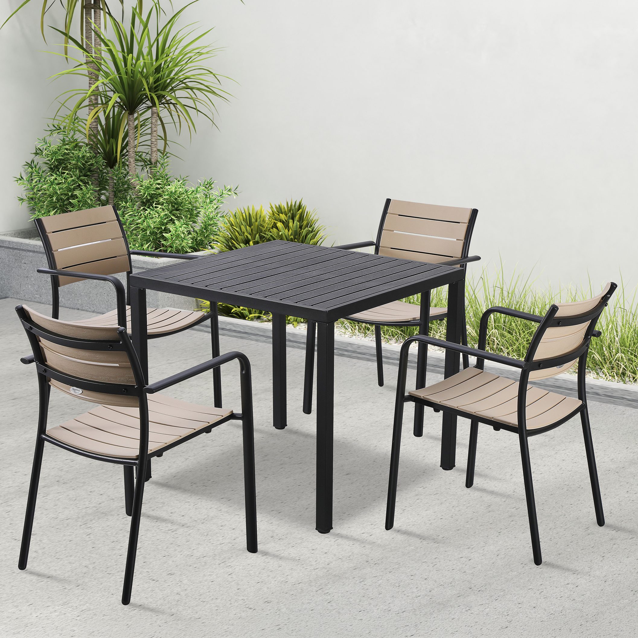 MILO/BRIS Černobílý terasový set – Bjørkka