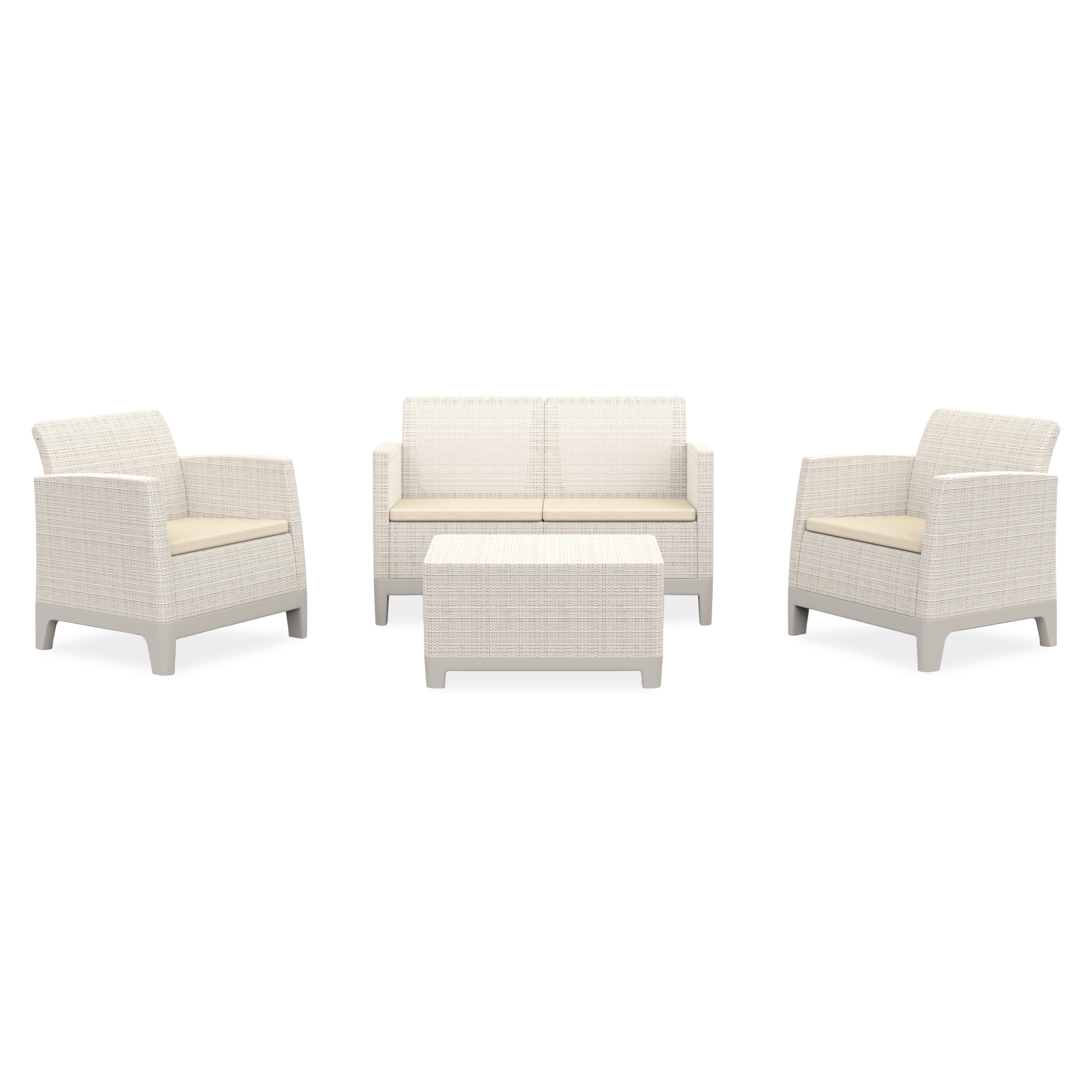 Zahradní sestava Scandi Forma Pebble Grey-Soft Beige/oat - Keter