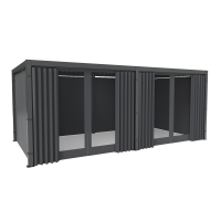 Boční moskytiérové závěsy k pergole PRIMARY 3x5.8 Anthracite - GUTROOF