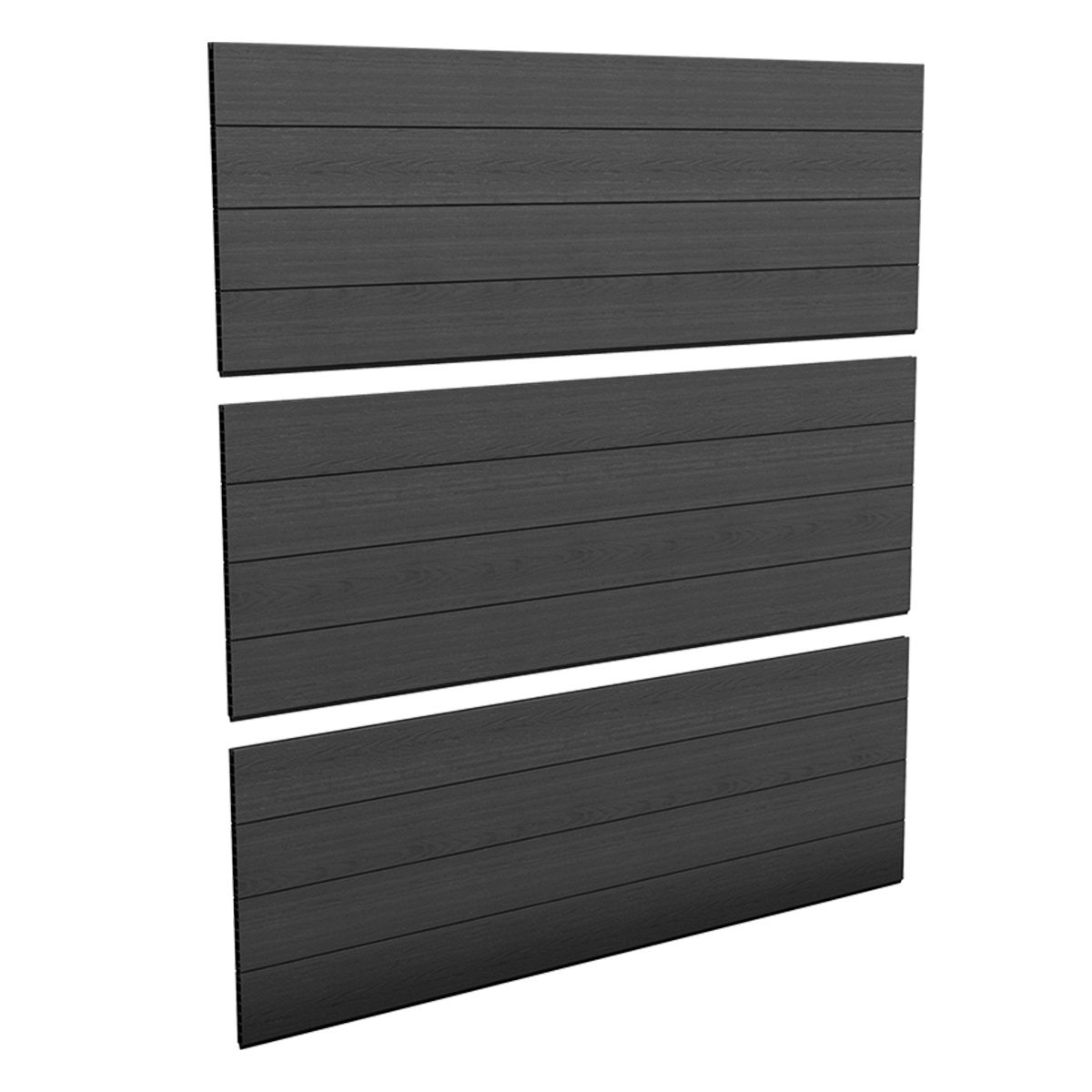 Sada 3 šedých plotových panelů - Keter miniatura