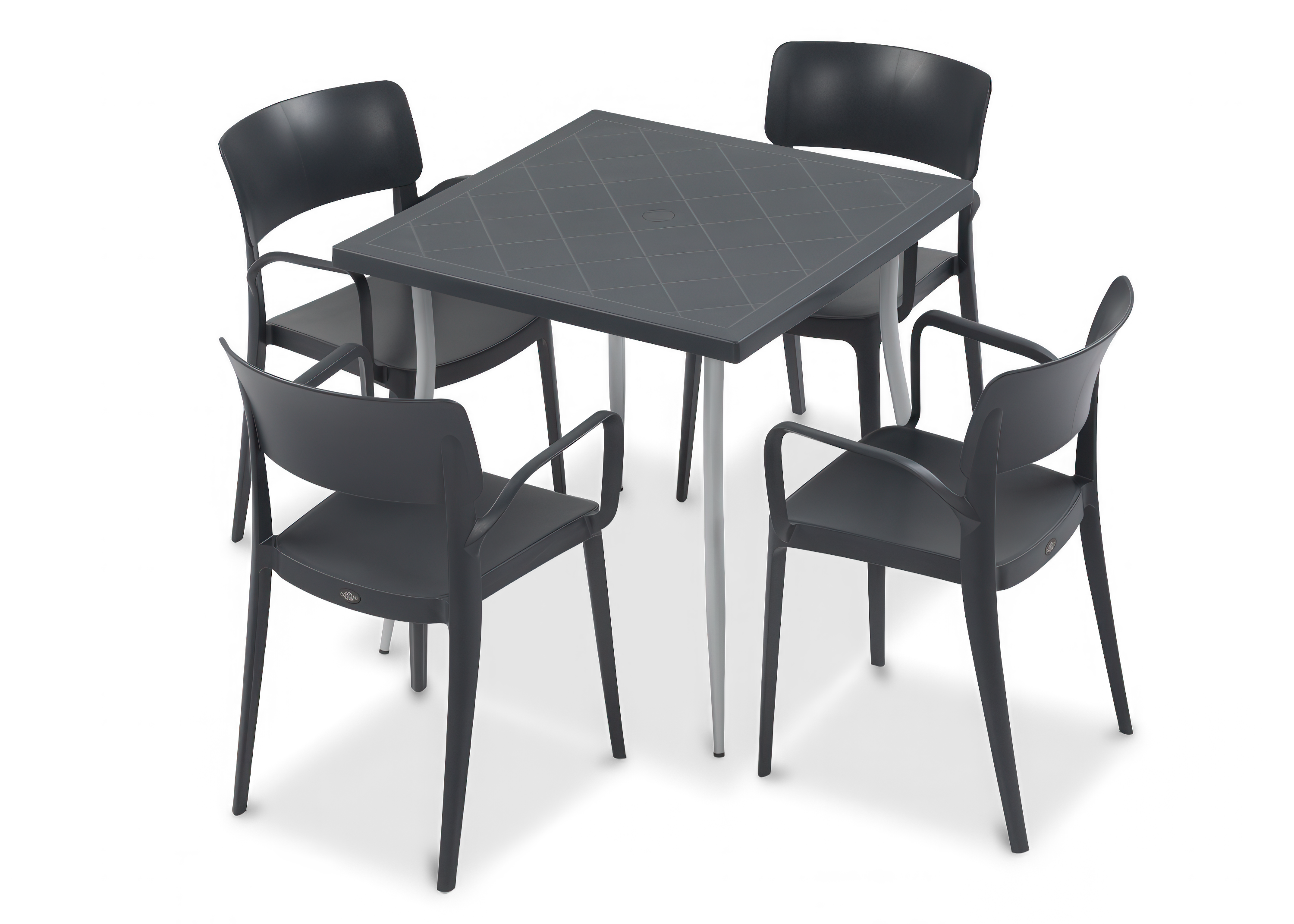 Sada zahradního nábytku PANORA 4+1 antracit - NOVUSSI