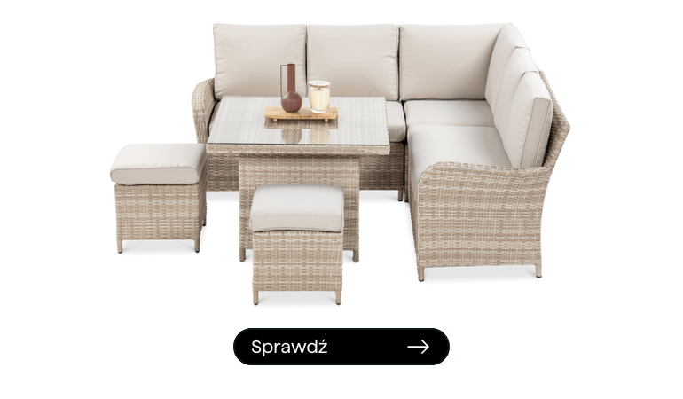 Narożnik technorattan VENTURA Beige