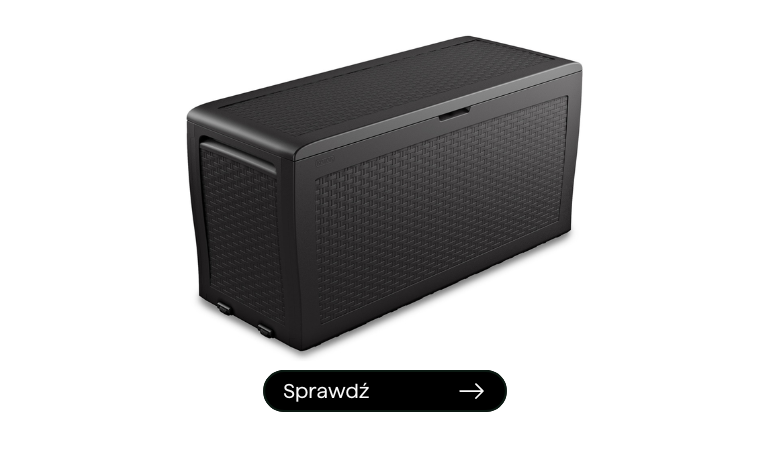 Balkonov&yacute; box Keter SAMOA RATTAN BOX 270L Graphite