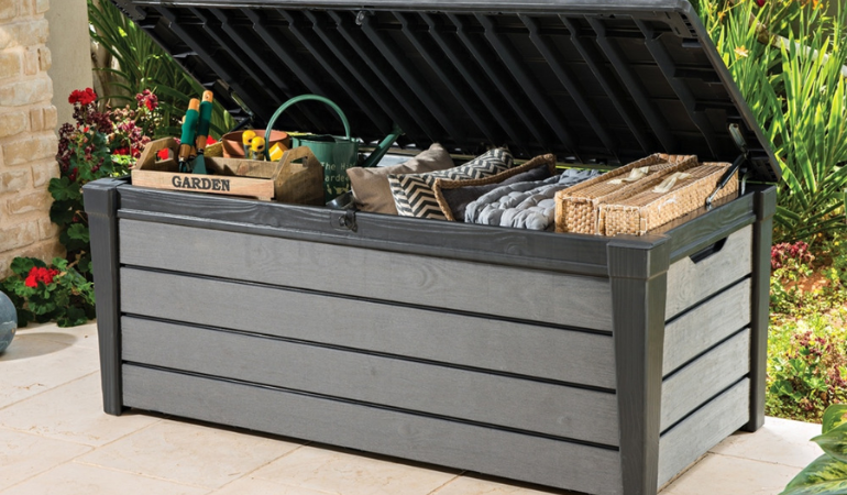 Zahradn&iacute; truhla Keter BRUSHWOOD BOX 455L Graphite
